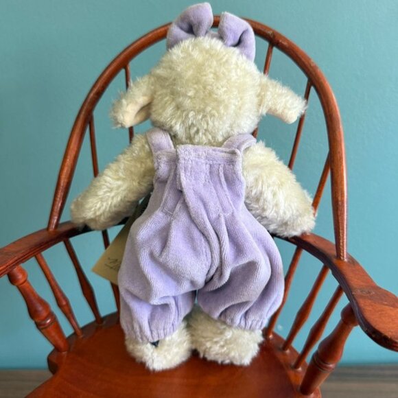 Boyds Bears Bearwear Madabot Eve Lamb Lavender Overalls 1985-1998  Retired Tags - Picture 4 of 7